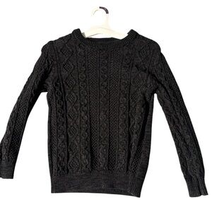 Old Navy Dark Charcoal Gray Crew Neck Sweater